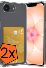 Nomfy Nomfy iPhone 17e Hoesje Pashouder - 2 PACK