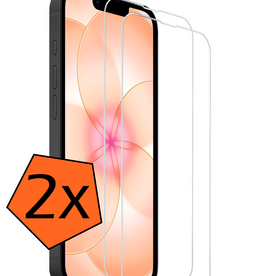 Nomfy Nomfy iPhone 17e Screenprotector Glas Met Dichte Notch - 2 PACK