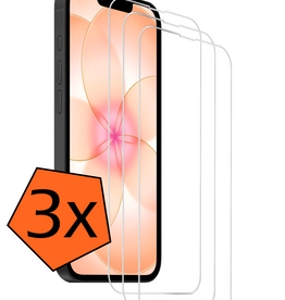 Nomfy Nomfy iPhone 17e Screenprotector Glas Met Dichte Notch - 3 PACK