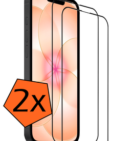 Nomfy Nomfy iPhone 17e Screenprotector Glas Full Cover 2D - 2 PACK