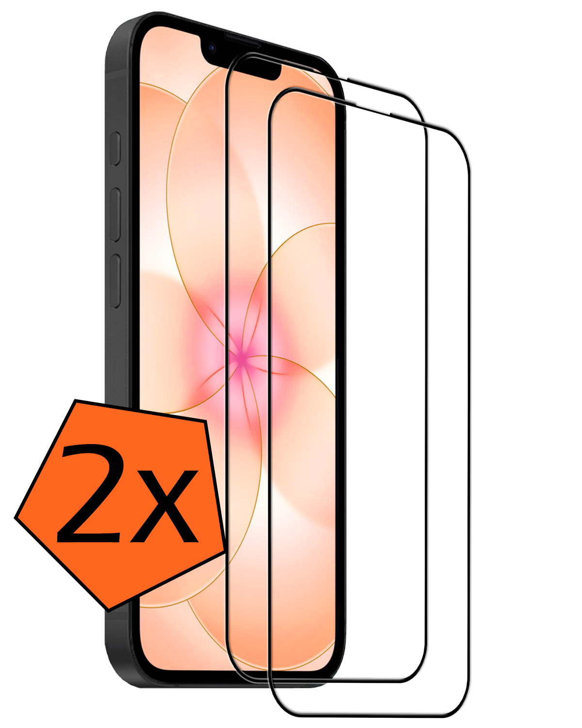 Nomfy Nomfy iPhone 17e Screenprotector Glas Full Cover 2D - 2 PACK