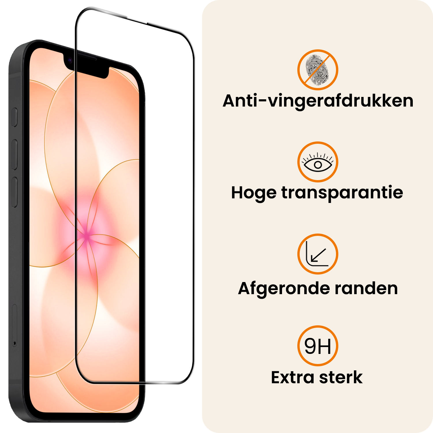 Nomfy Nomfy iPhone 17e Screenprotector Glas Full Cover 2D - 2 PACK