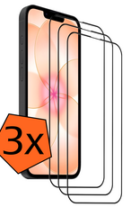 Nomfy Nomfy iPhone 17e Screenprotector Glas Full Cover 2D - 3 PACK