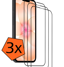 Nomfy Nomfy iPhone 17e Screenprotector Glas Full Cover 2D - 3 PACK