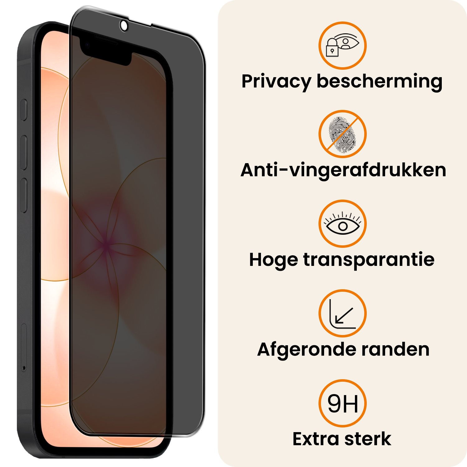 Nomfy Nomfy iPhone 17e Screenprotector Glas Privacy