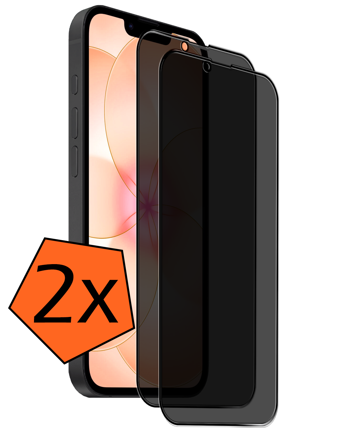 Nomfy Nomfy iPhone 17e Screenprotector Glas Privacy - 2 PACK