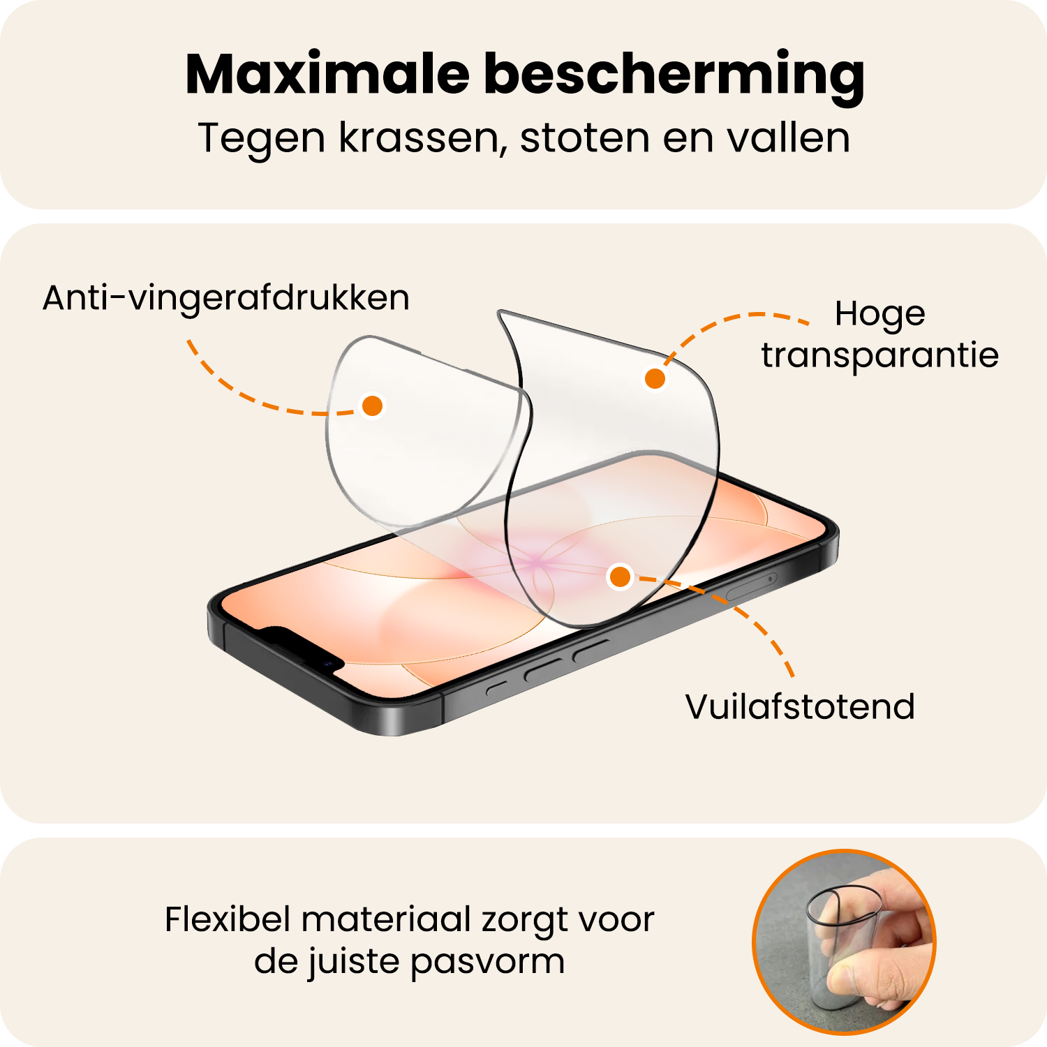 Nomfy Nomfy iPhone 17e Hybrid Screenprotector