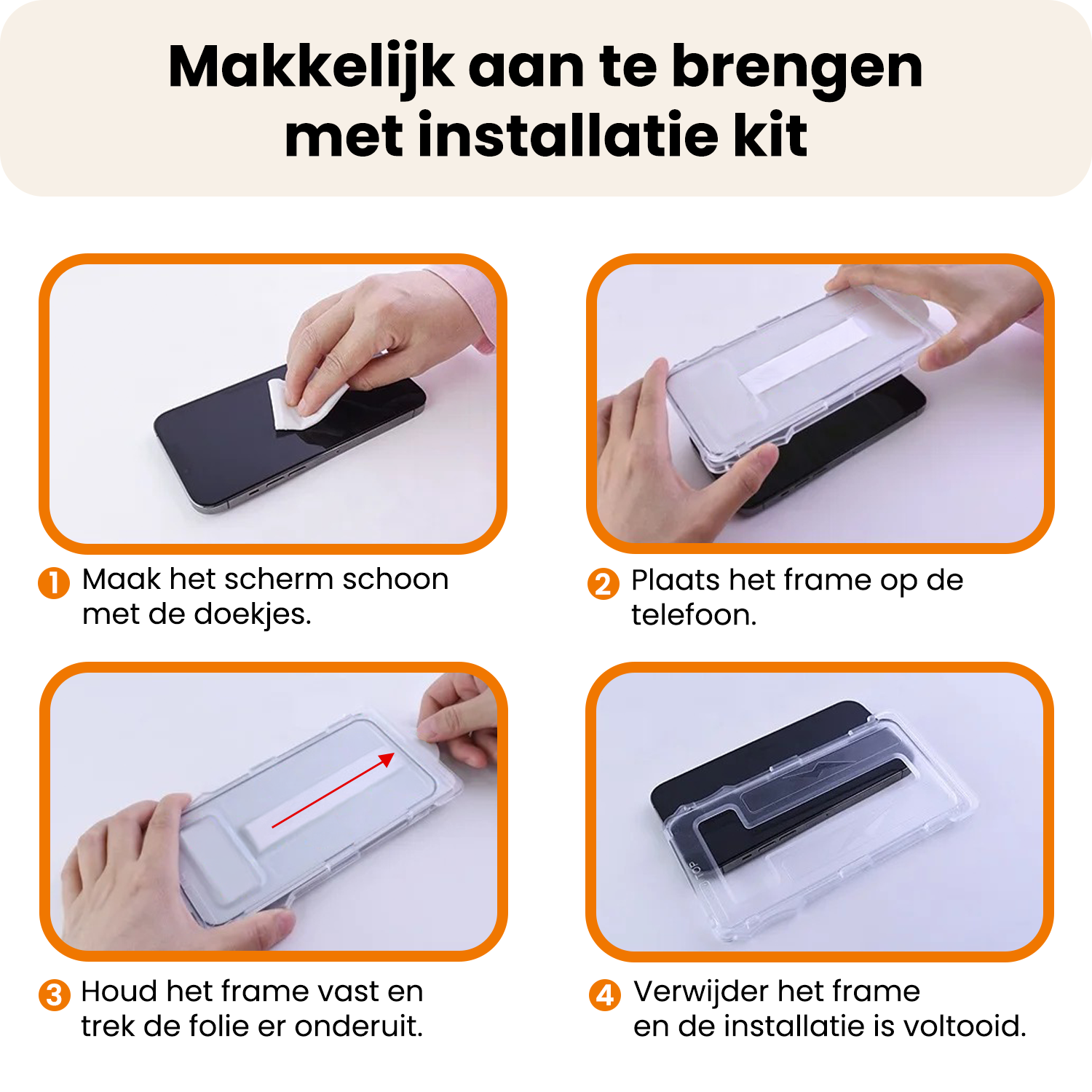 Nomfy Nomfy iPhone 17e Hybrid Screenprotector - 3 PACK