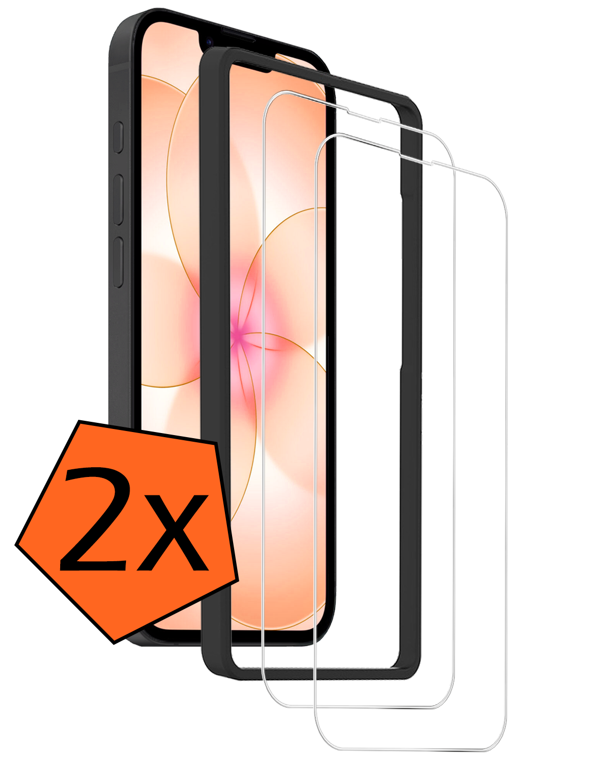 Nomfy Nomfy iPhone 17e Screenprotector Met Installatieframe - 2 PACK