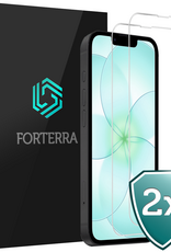 Forterra Forterra iPhone 17e Screenprotector Glas Met Dichte Notch - 2 PACK