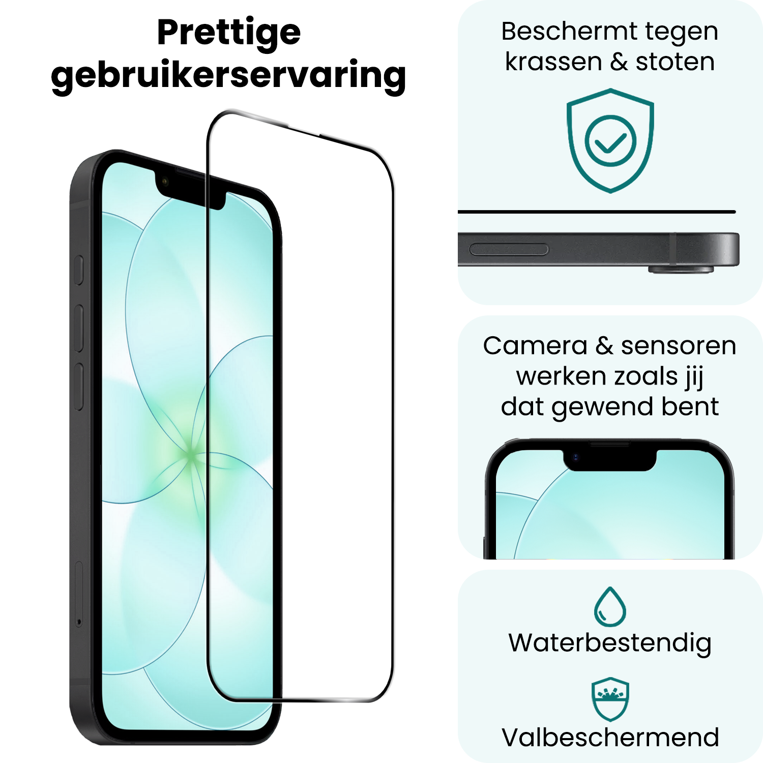 Forterra Forterra iPhone 17e Screenprotector Glas Full Cover 2D