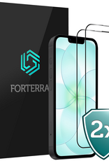Forterra Forterra iPhone 17e Screenprotector Glas Full Cover 2D - 2 PACK