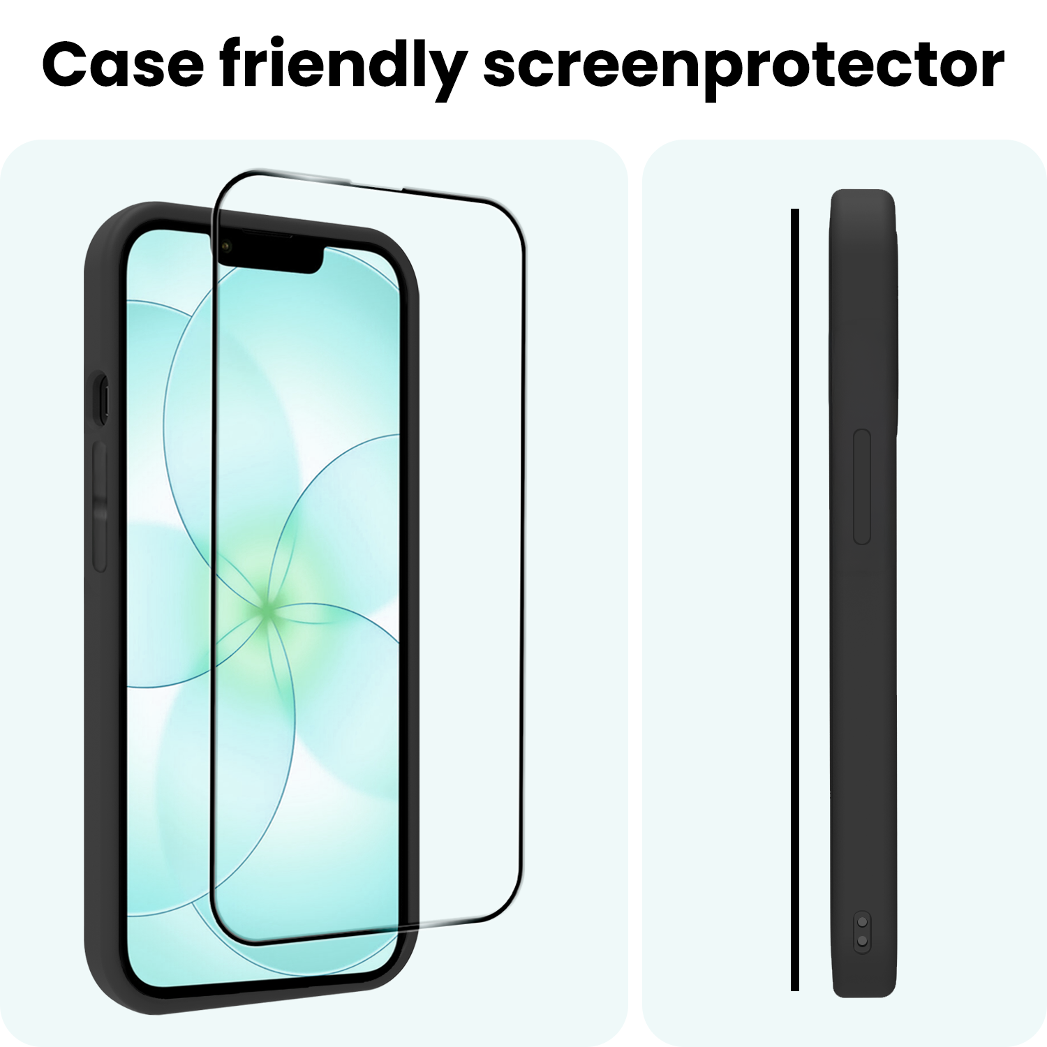 Forterra Forterra iPhone 17e Screenprotector Glas Full Cover 2D - 2 PACK