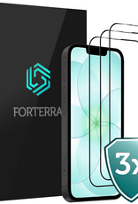 Forterra Forterra iPhone 17e Screenprotector Glas Full Cover 2D - 3 PACK
