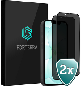 Forterra Forterra iPhone 17e Screenprotector Glas Privacy - 2 PACK