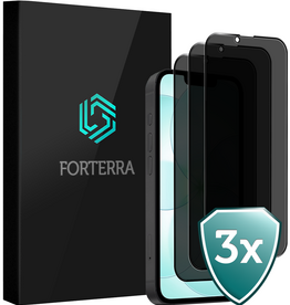 Forterra Forterra iPhone 17e Screenprotector Glas Privacy - 3 PACK