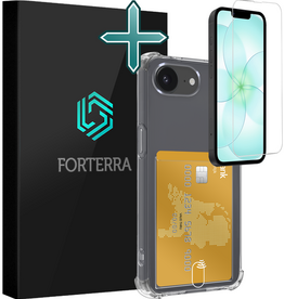 Forterra Forterra iPhone 17e Hoesje Pashouder Met Screenprotector