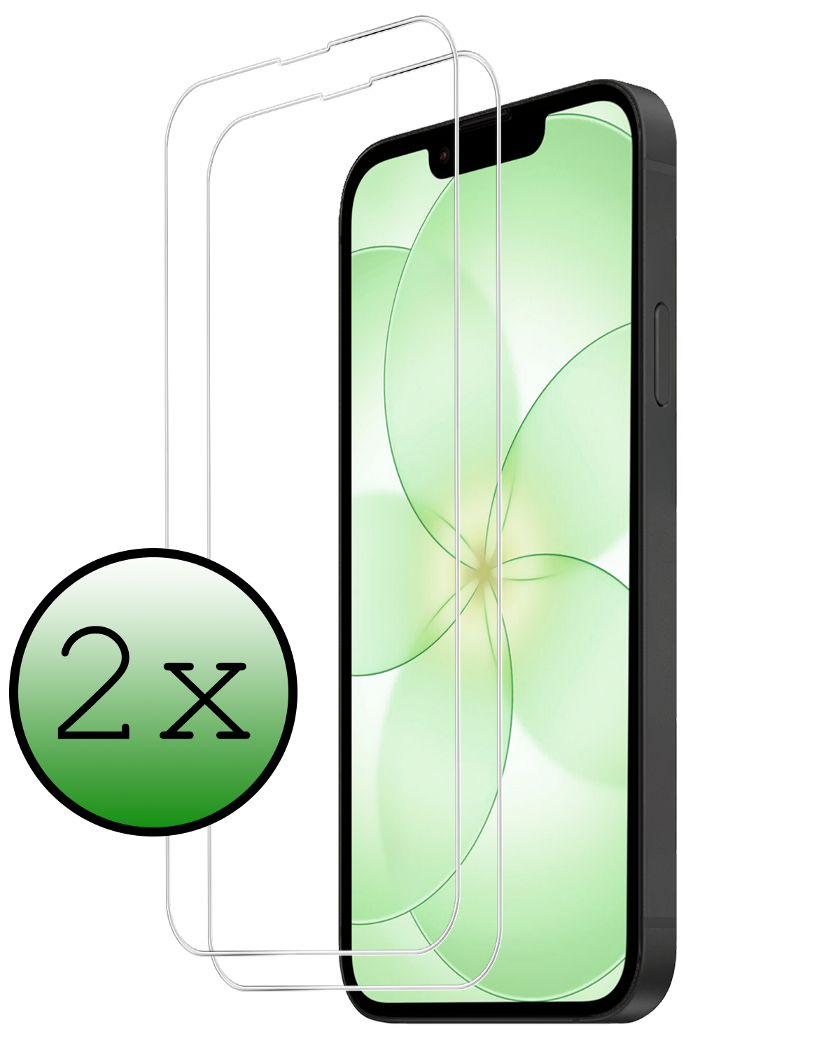 BASEY. BASEY. iPhone 17e Screenprotector Glas Met Dichte Notch - 2 PACK