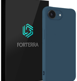 Forterra Forterra iPhone 17e Hoesje Siliconen - Donkerblauw