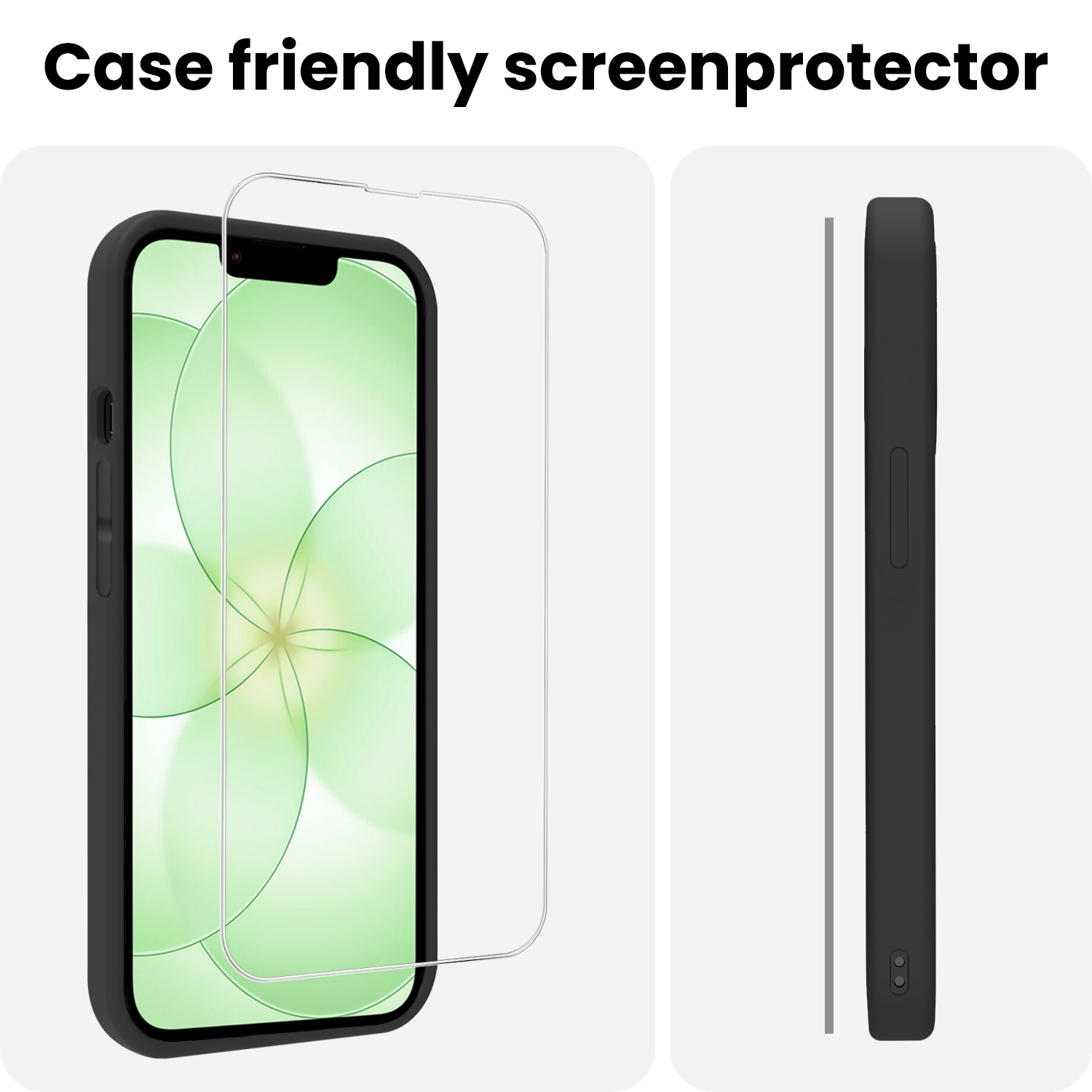 BASEY. BASEY. iPhone 17e Screenprotector Glas Met Dichte Notch - 3 PACK