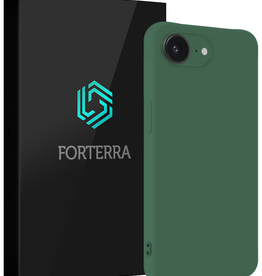 Forterra Forterra iPhone 17e Hoesje Siliconen - Donkergroen