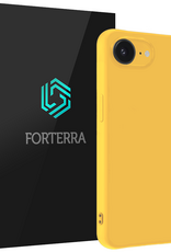 Forterra Forterra iPhone 17e Hoesje Siliconen - Geel