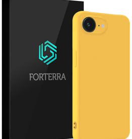 Forterra Forterra iPhone 17e Hoesje Siliconen - Geel