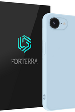 Forterra Forterra iPhone 17e Hoesje Siliconen - Lichtblauw