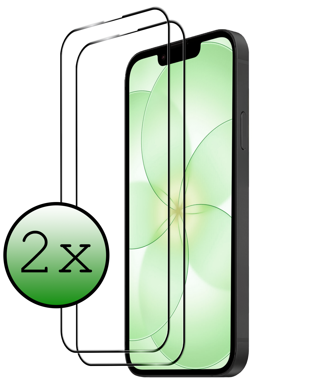 BASEY. BASEY. iPhone 17e Screenprotector Glas Full Cover 2D - 2 PACK