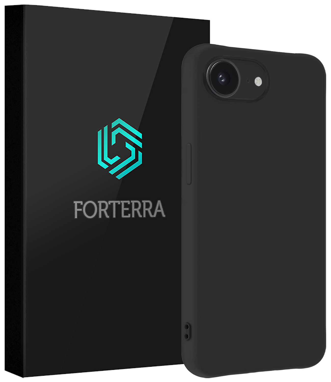 Forterra Forterra iPhone 17e Hoesje Siliconen - Zwart