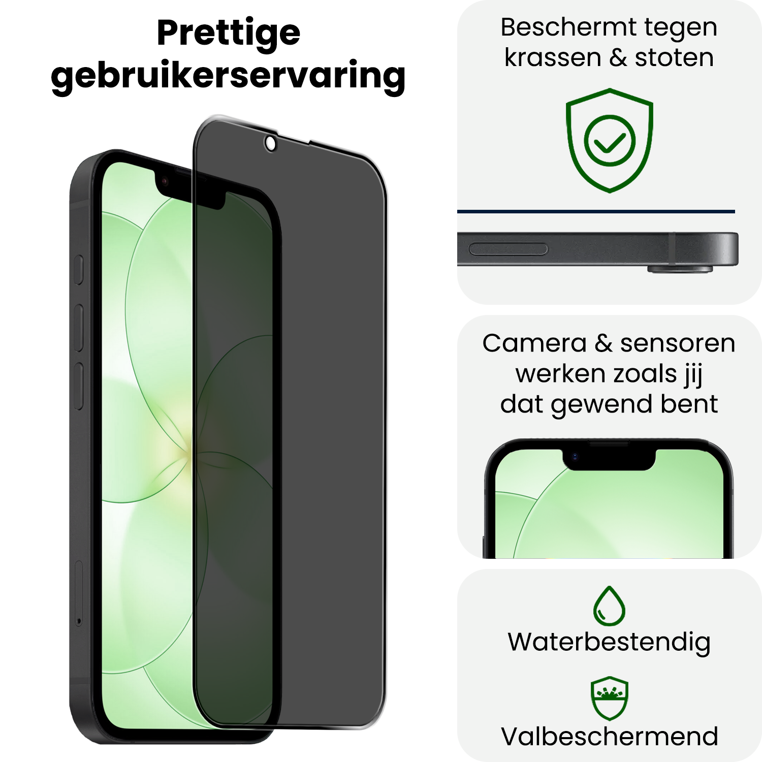 BASEY. BASEY. iPhone 17e Screenprotector Glas Privacy - 2 PACK