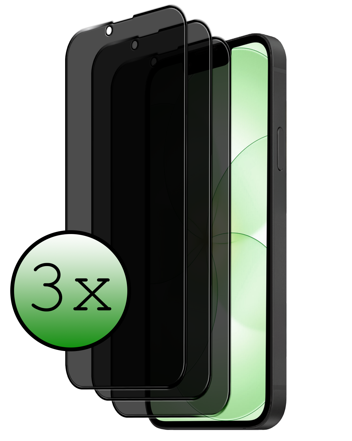 BASEY. BASEY. iPhone 17e Screenprotector Glas Privacy - 3 PACK