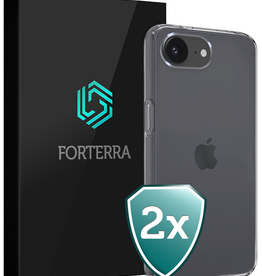 Forterra Forterra iPhone 17e Hoesje Siliconen - Transparant - 2 PACK