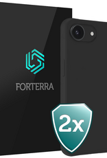 Forterra Forterra iPhone 17e Hoesje Siliconen - Zwart - 2 PACK