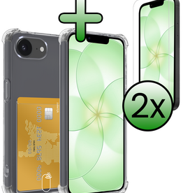 BASEY. BASEY. iPhone 17e Hoesje Pashouder Met 2x Screenprotector