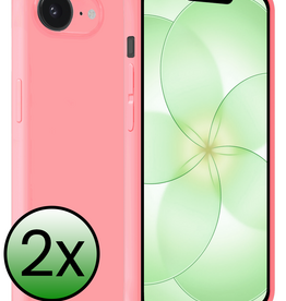 BASEY. BASEY. iPhone 17e Hoesje Siliconen - Lichtroze - 2 PACK