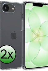 BASEY. BASEY. iPhone 17e Hoesje Siliconen - Transparant - 2 PACK