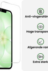 BASEY. BASEY. iPhone 17e Hoesje Siliconen Met 2x Screenprotector Met Dichte Notch - Lichtroze
