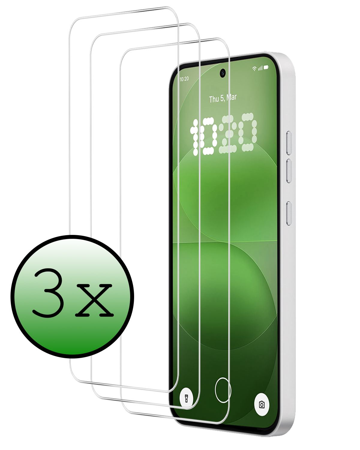 BASEY. BASEY. Nothing Phone (4a) Pro Screenprotector - 3 PACK