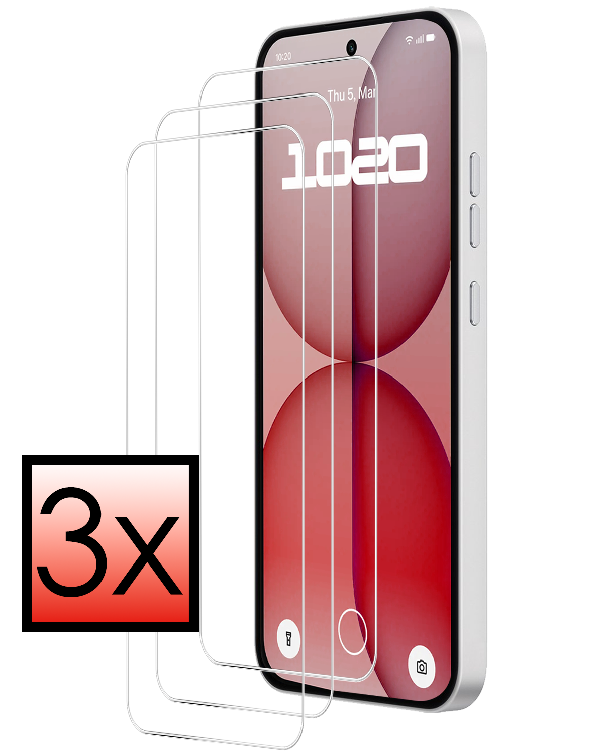NoXx NoXx Nothing Phone (4a) Screenprotector - 3 PACK