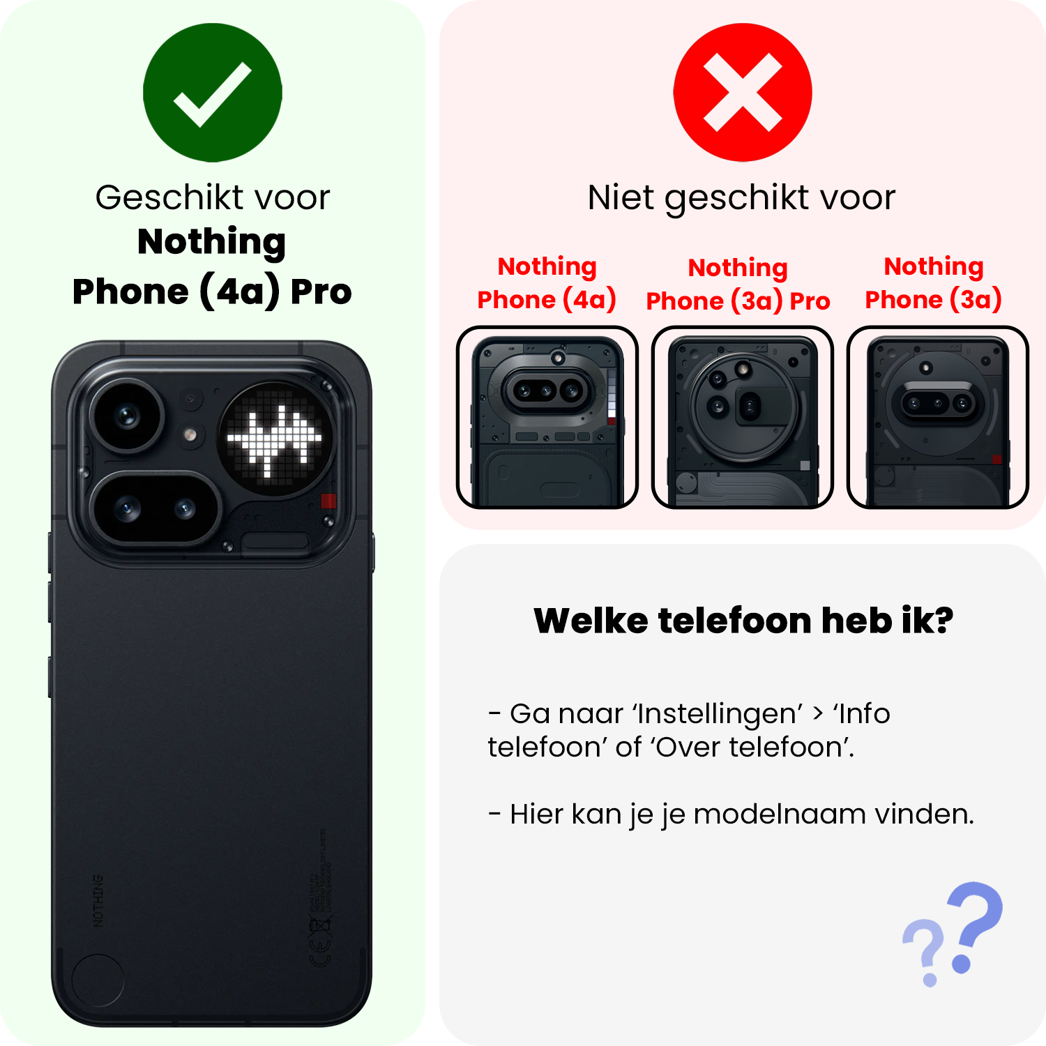 NoXx NoXx Nothing Phone (4a) Pro Screenprotector - 2 PACK