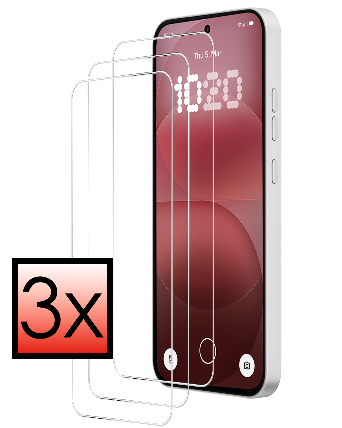 NoXx NoXx Nothing Phone (4a) Pro Screenprotector - 3 PACK