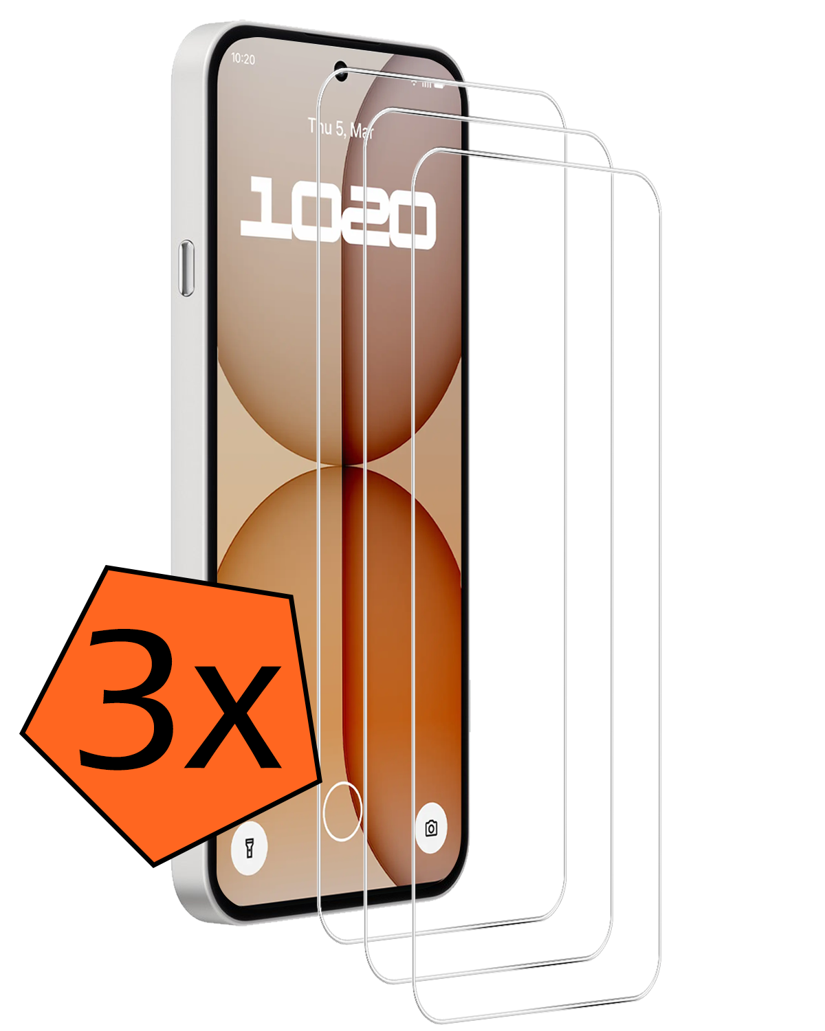 Nomfy Nomfy Nothing Phone (4a) Screenprotector - 3 PACK