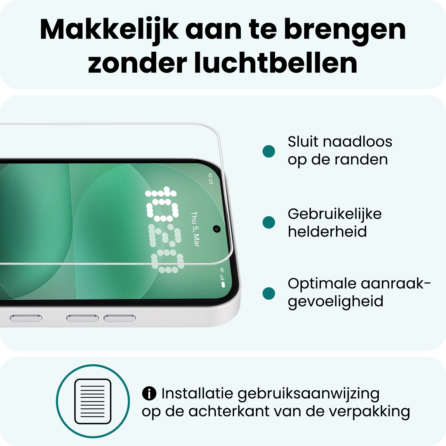 Forterra Forterra Nothing Phone (4a) Pro Screenprotector Glas - 2 PACK