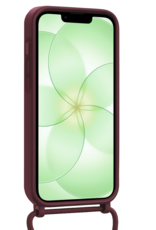 BASEY. BASEY. iPhone 17e Hoesje Pashouder met Koord - Aubergine