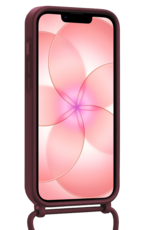 NoXx NoXx iPhone 17e Hoesje Pashouder met Koord - Aubergine - 2 PACK