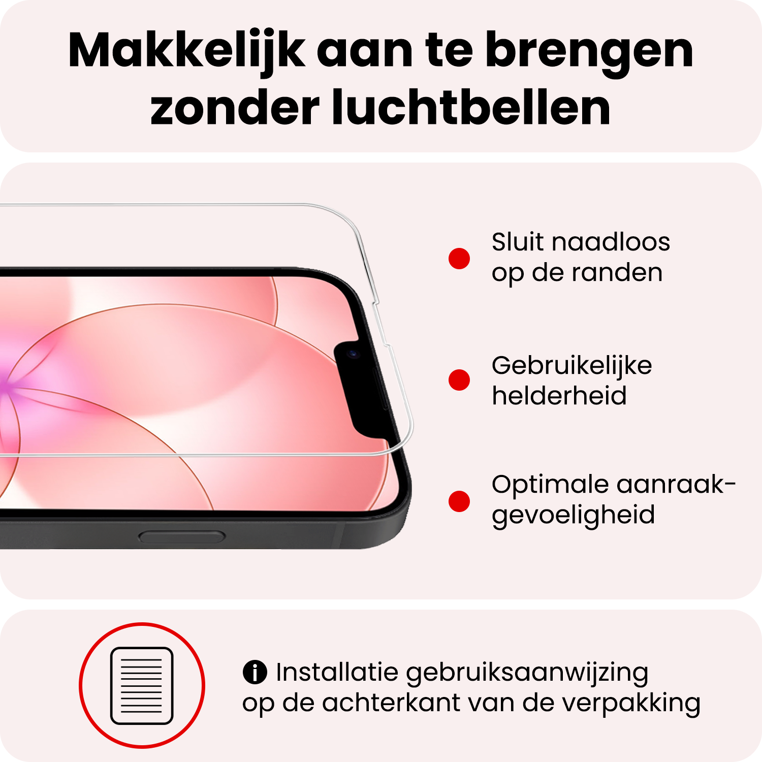 NoXx NoXx iPhone 17e Hoesje Pashouder met Koord Met 2x Screenprotector - Aubergine