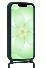 BASEY. BASEY. iPhone 17e Hoesje Pashouder met Koord Met 2x Screenprotector - Donkergroen