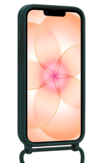 Nomfy Nomfy iPhone 17e Hoesje Pashouder met Koord - Donkergroen - 2 PACK