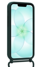 Forterra Forterra iPhone 17e Hoesje Pashouder met Koord - Donkergroen